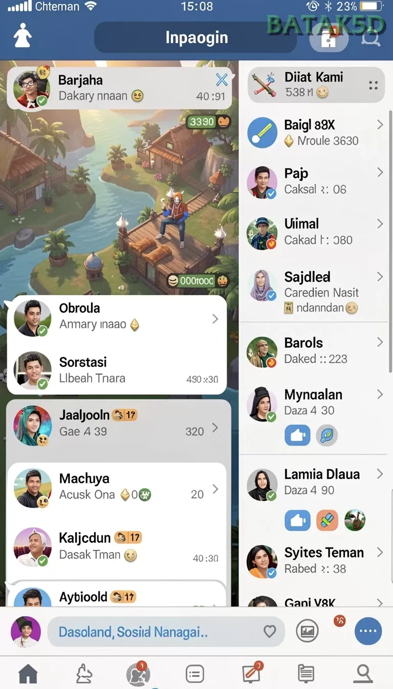 Cuplikan layar KILAT77 — aktivitas